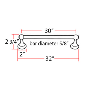 A6620-30 - Royale - 30" Towel Bar