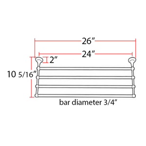 A6626-24 - Royale - 24" Towel Rack