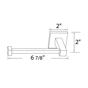 A8461 - Contemporary Square - Universal Tissue Holder