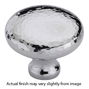 MK0117-038 - 1-1/2" Hammered Round Cabinet Knob