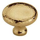 MK0117-038 - 1-1/2" Hammered Round Cabinet Knob