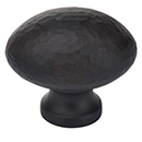 MK0118-032 - 1-1/4" Hammered Oval Cabinet Knob
