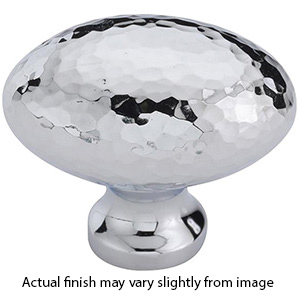 MK0118-032 - 1-1/4" Hammered Oval Cabinet Knob