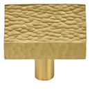 MK3685-032 - 1-1/4" Hammered Square Cabinet Knob