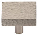 MK3685-038 - 1-1/2" Hammered Square Cabinet Knob