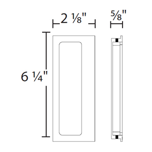C1862 - Elevator Flush Door Pull