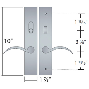 SQMR4 - Square Multipoint Handleset Configuration 4 - Left-Handed