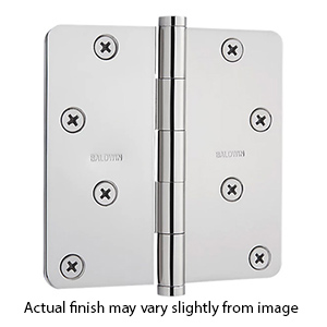 4" x 4" - 1/4" Radius Corner Door Hinges - Zig Zag Pattern