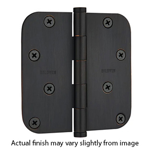 4" x 4" - 5/8" Radius Corner Door Hinges - Zig Zag Pattern