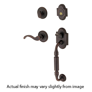 Baldwin Canterbury Tubular Single Cylinder Entrance Set - Venetian Bronze