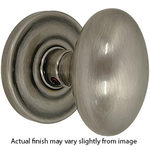 Baldwin Passage Egg Door Knobs - Antique Nickel