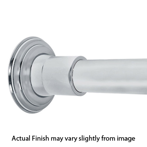 84" Shower Rod - Decorative - Polished Chrome