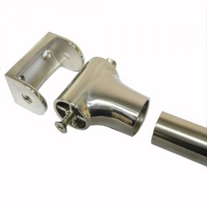 Wall Mounting Rod Pol. Stainless Steel  - 34" x 28"