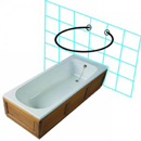 Wall Mounting Rod Pol. Stainless Steel  - 34" x 28"