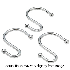 "S" Style Shower Curtain Hooks