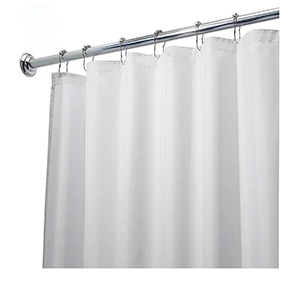 72" Wide x 84" Long - Extra Long Vinyl Shower Curtain Liner - White