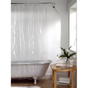72" x 84" Premium Weight - Extra Long - Shower Curtain Liner - Super Clear