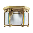 Flush Ceiling Mount Polished Brass Light