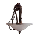 Pendant 3 Light Nouveau Scavo Glass Chandelier