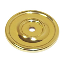 Cabinet Knob Backplate - Polished Brass