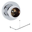 36" x 36" - Contemporary I Flange - Corner Shower Rod