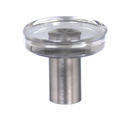 43000 Series - Disc Crystal Knob - Stainless Steel Base