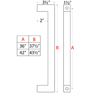 Modern Stainless Steel Back-to-Back Pull