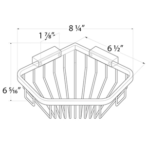 Corner Wire Basket - 8.25"