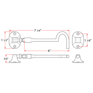 British Style Cabin Hook