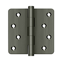 4" x 4" - 1/4" Radius Corner Door Hinges - Zig Zag Pattern