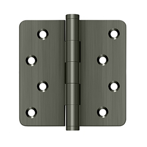 4" x 4" - 1/4" Radius Corner Door Hinges - Zig Zag Pattern