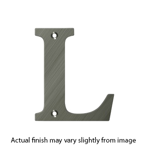 House Letter L - Solid Brass