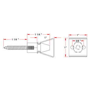 Shutter Door Holder - 1.25"