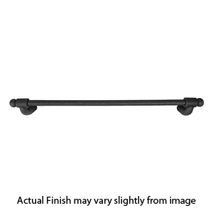 25022 - Wrought Steel - 24" Towel Bar - Rosette # 3