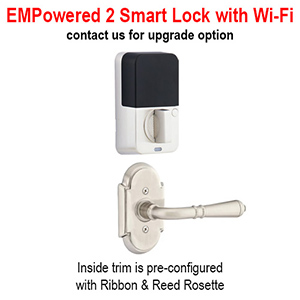 Emtek - Nashville Tubular Left-Hand Lever Entrance Set