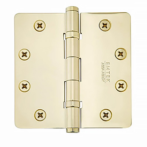 4.5" x 4.5" - 1/4" Radius Corner - Ball Bearing Door Hinges
