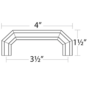 86614 - Hollywood Regency - 3.5" Riviera Pull