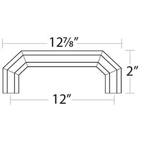 86621 - Hollywood Regency - 12" Riviera Appliance Pull