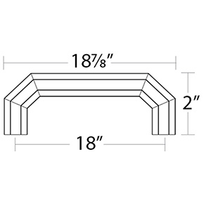 86622 - Hollywood Regency - 18" Riviera Appliance Pull