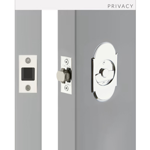 #8 Rosette Privacy Pocket Door Tubular Lock