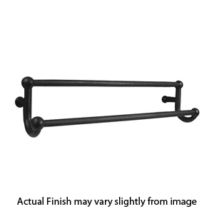 23052-3 - Sandcast Bronze - 24" Double Towel Bar - Type 3 Rosette