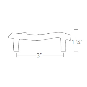 86061 - Sandcast Bronze - 3" Twig Pull