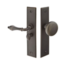 Rectangular Screen Door Lock - Solid Bronze