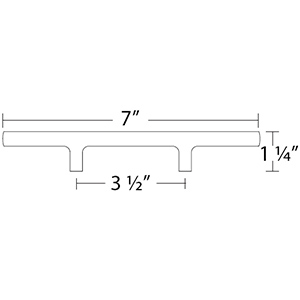 86684 - Urban Modern - 3.5" cc Mod Hex Extended Pull