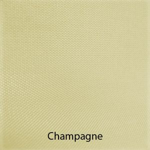 100" Wide x 72" Long - Nylon Shower Curtain - White/Champagne