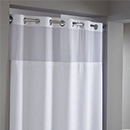 Reflection - 71" x 77" - Hookless Shower Curtain with Liner