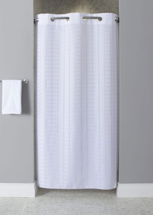 Hookless Stall Shower Curtain, 74 Shower Curtain