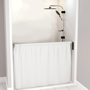 Swing Shower Curtain Rod for Wheelchair Usage