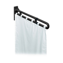 Protection Curtain Rod w/Shower Curtain