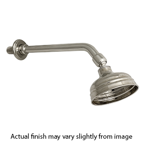 Harrington Brass Victorian Showerhead - Polished Nickel